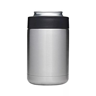 China Custom 12oz Stainless Steel 12oz Custom Insulated Double Wall Beer Bottle Coolers Can Stand Cola Insulator With Opener for sale