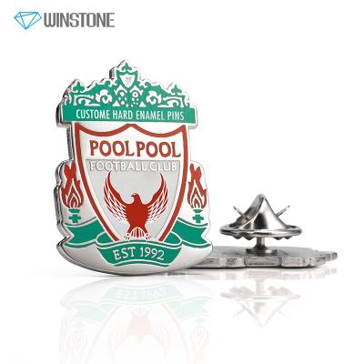 China International Custom Metal Enamel Pins Football Club Badges Pin Soccer Clubs FC for sale