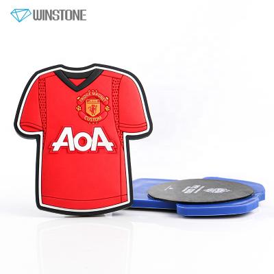 China Shape Football Club Custom Shirt Soft PVC Rubber Fridge Magnets for sale