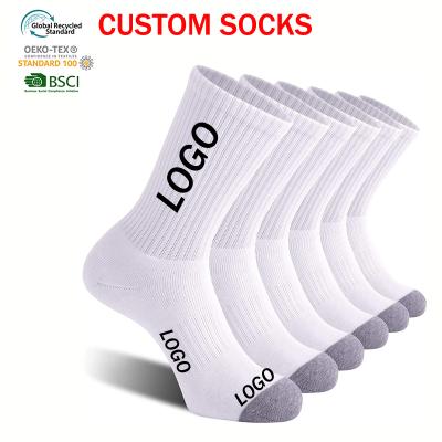 China Moq Fashion Crew QUICK DRY High Quality 100% Cotton Low Bangs Logo Socks Socks Custom Made for sale