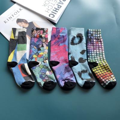 China Antibacterial Printing Custom 360 Digital Socks for sale