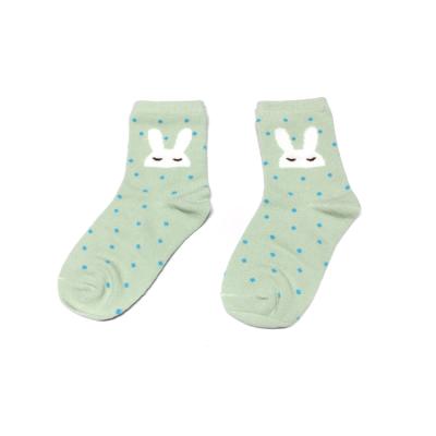 China WZ-12 Wholesale Sustainable Lovely Bunny Cozy Kid Socks Lovely Head Baby Socks for sale