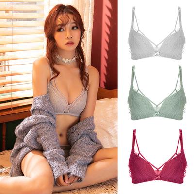 China Antibacterial DZ 50Hot Selling Super Push Up Underwear No Steel Ring Women's Bra Sexy Seamless Bras Cup for sale