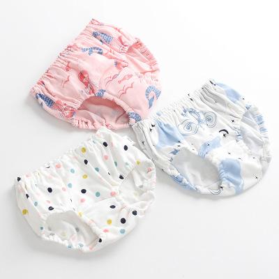 China ZXQ25 Anti-pilling children's bread pants cartoon cotton girls' cotton learning pants boys' baby shorts for sale