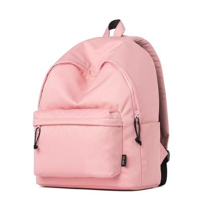 China Fashion Waterproof Korean Pure Color Large Capacity Backpack Bag School for sale