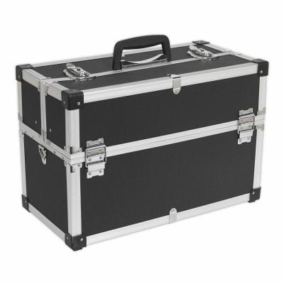 China Universal Aluminum Cantilever Packing Box Tool Case , Aluminum Makeup Case for sale