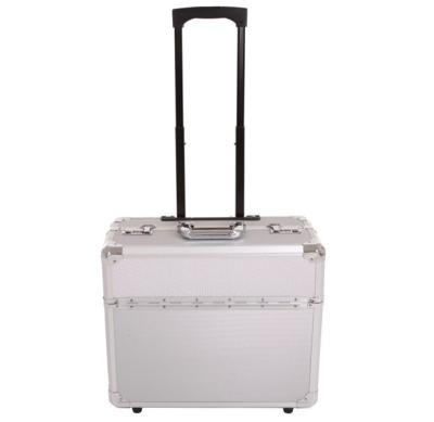 China New Aluminum Aluminum Driver Case Wheeled Briefcase Carry Case Travel Work Business for sale