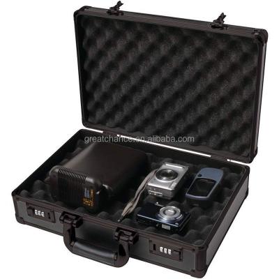 China Padded Camera or Gun Storage Case , Black Hard Aluminum Gun Briefcase Safe (XY-418) XY-418 for sale