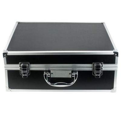 China Aluminum Metal Aluminum Tool/SLR Camera Travel Hard Case/Carrying Briefcase-Black for sale