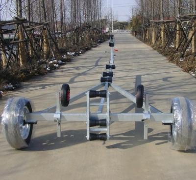 China Boat Trailer Factory Supply Galvanized 4.6m Yacht / Steel Boat Trailer With Single Axle BCT800 for sale