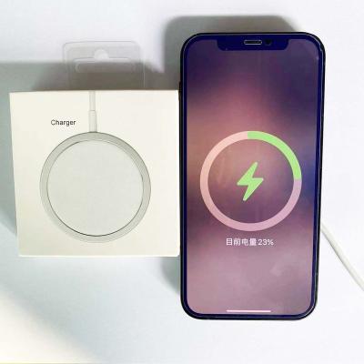 China Magnetic Original 15W Charger For MagSafe Fast Charger Wireless Charger Palladium Charging Magnetic For IPhone12 IPhone13 14 Radio Charging for sale