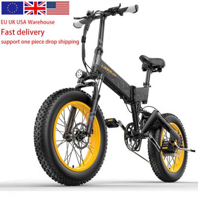 China LANKELEISI X3000PLUS 20 inch aluminum alloy folding electric fat tire bike 48v 17.5ah lithium battery ebike 1000w electric bicycle for sale