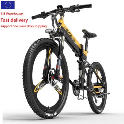 China LANKELEISI XT750S 27 500w 26 inch alloy speed mountain bike 48V 14.5ah lithium battery aluminum ebike folding electric bicycle for sale