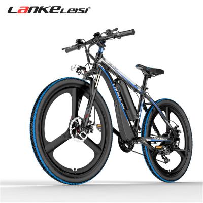 China LANKELEISI MX3.8 Aluminum Alloy Speed ​​Mountain Bike 500w 48V 10ah Lithium Battery Electric Bike 21 e 26 inch Electric Bicycle for sale