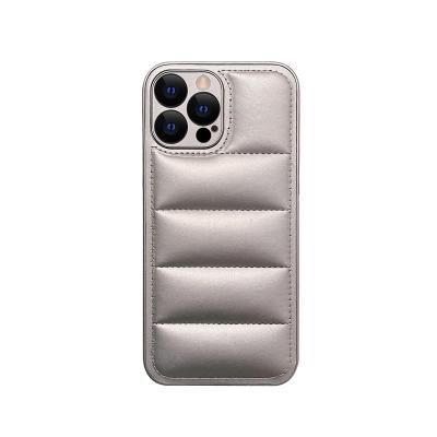 China New Stripper Case Soft Silicone Cover Fashion Brand Shockproof Phone Down Jacket Phone Case For iPhone 13 12 11 pro X Max XS XR 7 8 plus for sale