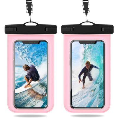 China PVC Waterproof Waterproof Phone Case Cover For Mobile Cell Phone Touch Screen Water Proof Pouch Bag With Strap For iPhones for sale