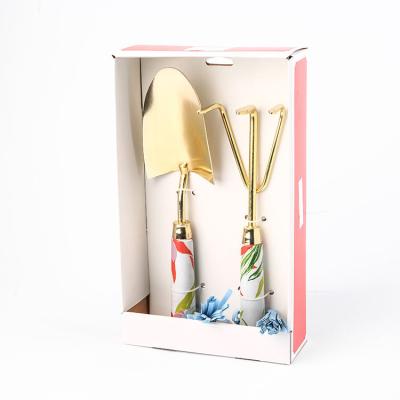 China Mini Multi Purpose Garden Wedding Hoe Household Garden Narrow Hand Garden Trowel Digging Set for sale