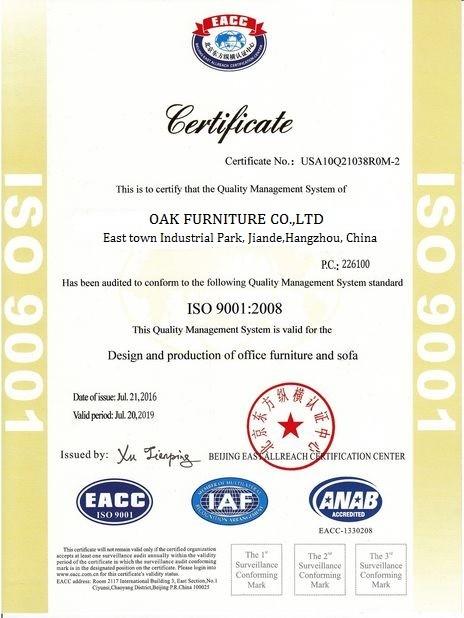 ISO9001 - OAK FURNITURE CO.,LTD