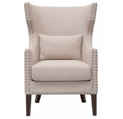 China High end living room furniture Fabric Upholstered Nailhead Club Chair for sale