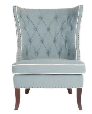 China Tufted blue grey yellow Fabric upholstery living room furniture Gramercy Club Chair for sale