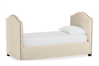 China Classic Home Bedroom Furniture Single Daybed Fabric upholstered bed with wood frame for sale