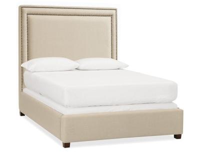 China Modern Contemporary platform Wood Upholstered Bed queen size with storage for sale