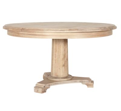 China Traditional Reclaimed Round Wood Dining Table , elegant classic wooden dinner table for sale