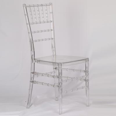 China Modern Resin Plastic Metal Wood Dining Chairs Clear Chiavari Chair for sale