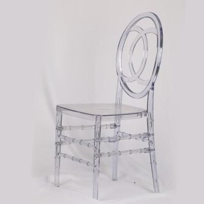 China Catering Resin Plastic  Phoenix Metal Wood Dining Chairs , Clear Wedding Party Chairs for sale