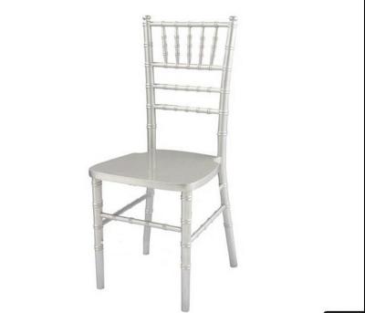 China Hotel White / Golden Chiavari Wedding Chairs Stackable Banquet Chairs for sale