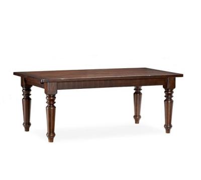 China Wooden Rectangular Coffee Table , Dark Brown Wood Dining Table for sale