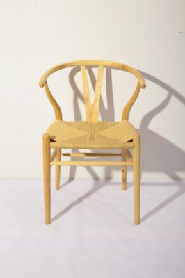 China Restaurant Furniture Yellow Distressed Dining Room Chairs With Weave Seat for sale