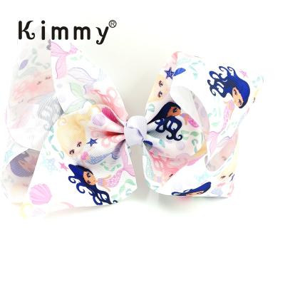 China 2018 new popular boutique cartoon mermaid hair bows for sale