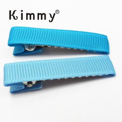 China Eco frienday lead free metal single prong hair clip pinch cut hair clip teeth bow for sale