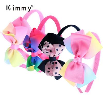 China Large Soft Hair Band Flower Bowknot Hair Bowknot Headband for sale