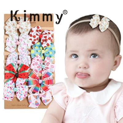 China Baby Toddler Kids Accessories Soft Cloth Newborn Soft Headband Elastic Headband for sale