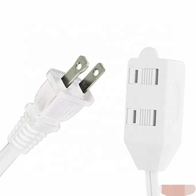 China Home Appliance Extension Cord With 3 Electric Current Outlet Electric Cord America Low Voltage Indoor Cable for sale