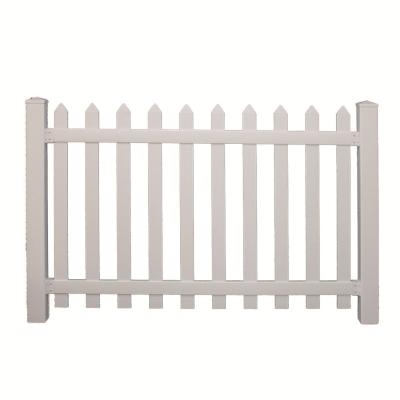 China Customized Easily Assembled Vinyl Fence Parts Cheap Plastic PVC Panels Plastic Stake Coated Panels Vinyl Fence Garden for sale