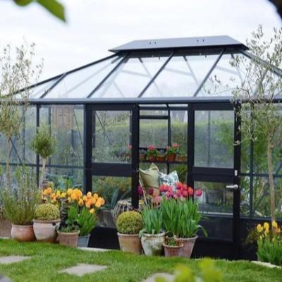 China Easily Assembled Commercial Small Garden Greenhouse Frame Cheap Polycarbonate for sale