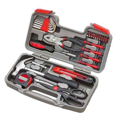 China Household Tool Electric Drill Hardware Set Amazon Toolbox Screwdriver Combination Electric Drill Set Multifunctional Household Toolbox for sale