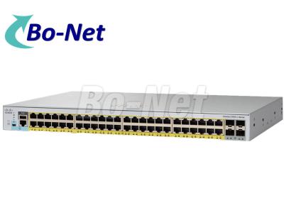 China El gigabit de los puertos Ethernet 4 x 10G SFP+ del puerto del interruptor 48 del gigabit de Cisco WS-C2960L-48TQ-LL Cisco cambia en venta