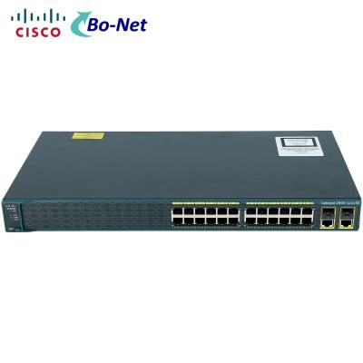 China Plus-Reihe 24-Port Ciscos WS-C2960+24TC-S 2960 POE + 2 T/SFP handhabte Schalter zu verkaufen