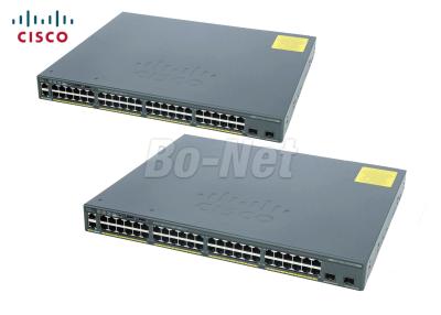 China 216 Gbps die de Capaciteit Gebruikte Cisco-Havens van Schakelaars ws-c2960x-48fpd-l 2960X 48 PoE schakelen Te koop