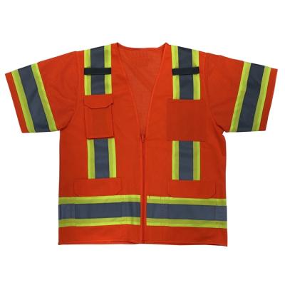 China High Visibility Reflective Reflective Reflective Tape Vest Jacket Clothing Construction Safety Shorts Sleeve for sale