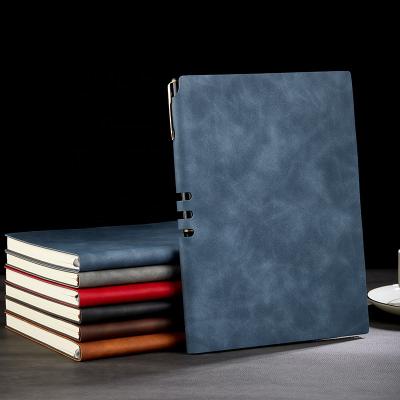 China Soft Leather Custom Printed Planners And Business Notebooks 2022 Can Put Pen for sale