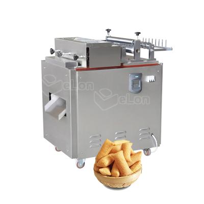 China Automatic Production Wheat Flour Snacks 3d Chips Automatic Extruded Fried Crispy Machine for sale