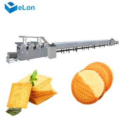 China Cooking Oil Factory Automatic Cookie Making Machine Hard Biscuit Production Line for sale