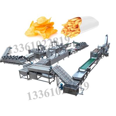 China potato chips & French fries processing machines for making potato chips for sale