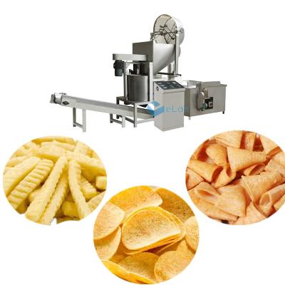 China High efficiency easy operation fully automatic industry frying machine electric machine continuous frying fryer or gas heating fryer for sale