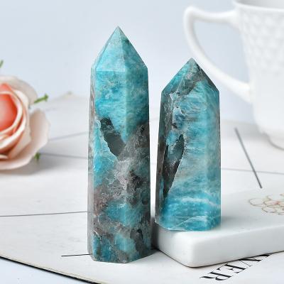 China Natural Green Point Crystal Tower Crafts from Europe Aventurine Quartz Crystal for sale